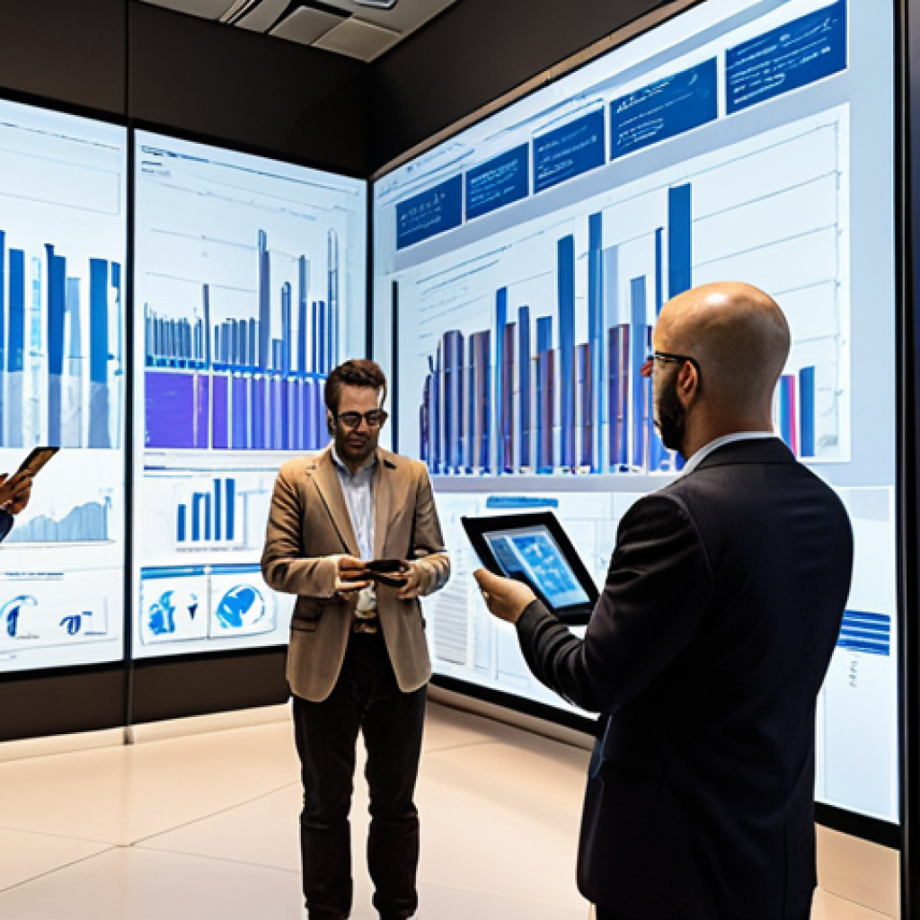 **

A diverse group of policy analysts collaboratively designing a futuristic city skyline on a large digital screen. The screen displays data visualizations, charts, and architectural blueprints. The analysts are using tools like tablets, styluses, and interactive displays. Emphasize the integration of data analysis, urban planning, and social considerations in their design process.

**