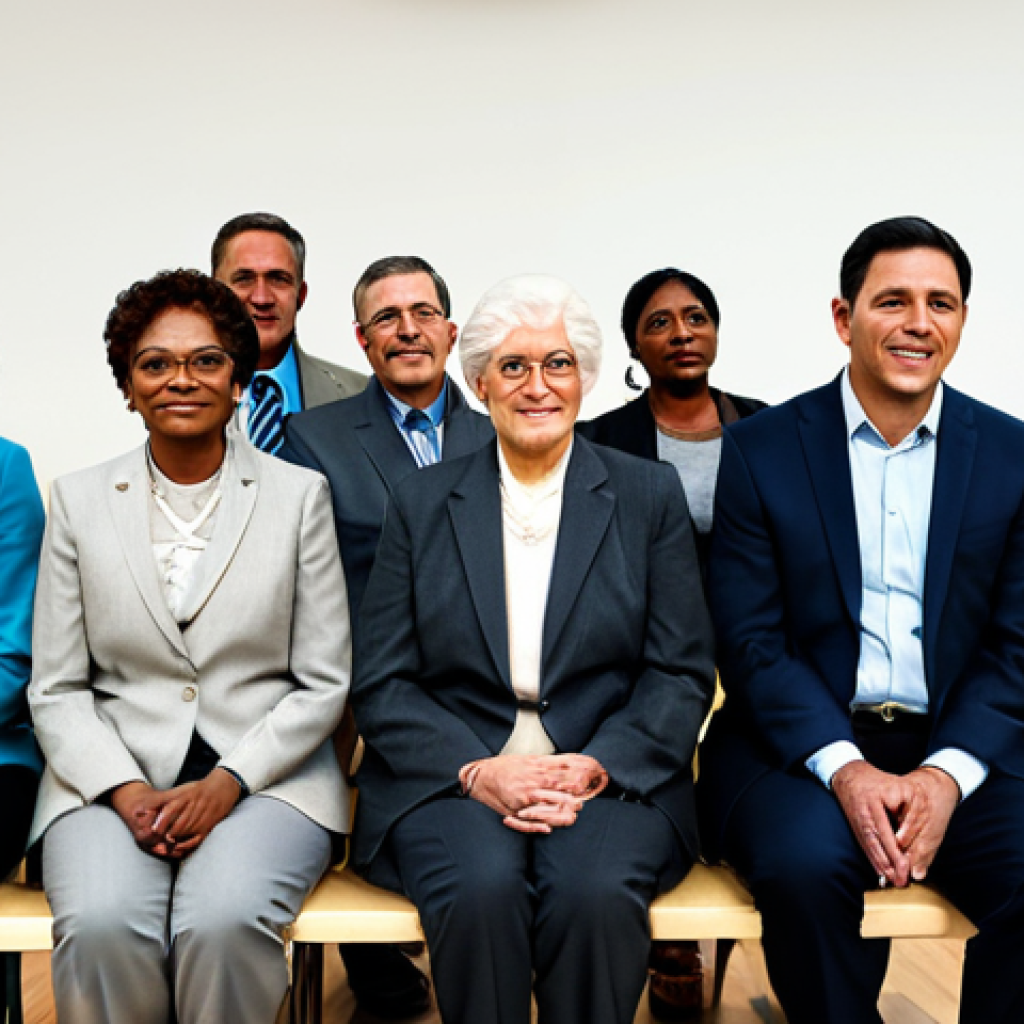 **
"A diverse group of people participating in a town hall meeting, discussing community issues and policy, fully clothed, professional attire, safe for work, appropriate content, perfect anatomy, correct proportions, natural pose, well-lit, family-friendly, modest."
**