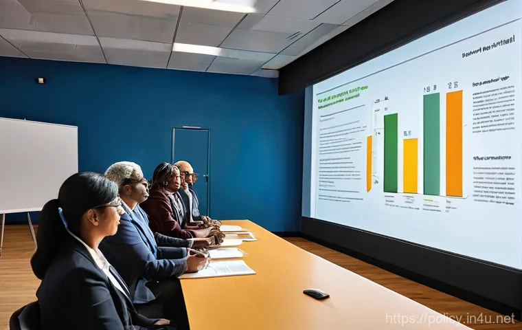 정책분석사와 변화 관리의 도전 과제 - **Prompt 1: Empathy-Driven Policy Dialogue**
    A diverse group of policy analysts, both male and f...
