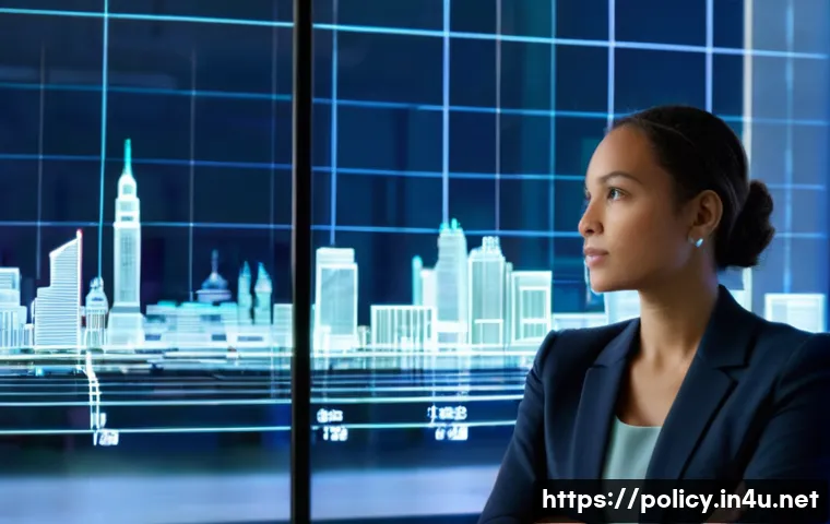 정책분석사와 실무 활용 스킬 - **Prompt:** A focused policy analyst, a woman in her early 30s with a sharp, intelligent expression,...