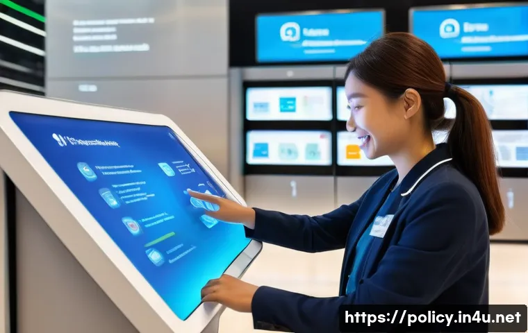 정책분석사와 공공서비스 향상 전략 - **Prompt:** A dynamic, brightly lit public service hub bustling with diverse individuals efficiently...