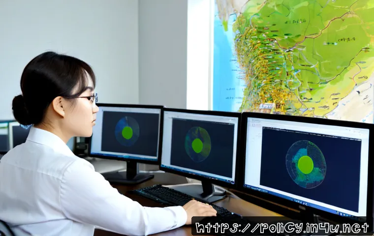 Home 30 정책분석사와 공공 데이터 활용과 정책 사례 - Photorealistic public policy analyst in a bright modern government research office, examining anonym...